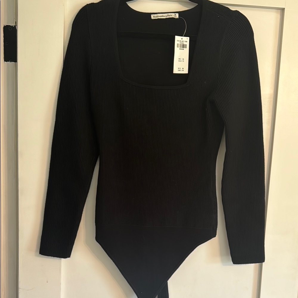 Abercrombie Ribbed Square Neck Bodysuit